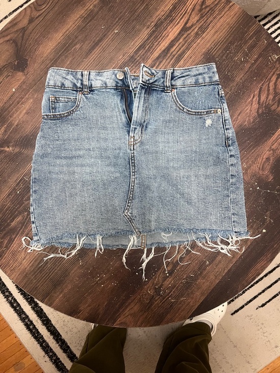 wild fable Dresses & Skirts - wild fable Light Blue Distressed Denim Mini Skirt